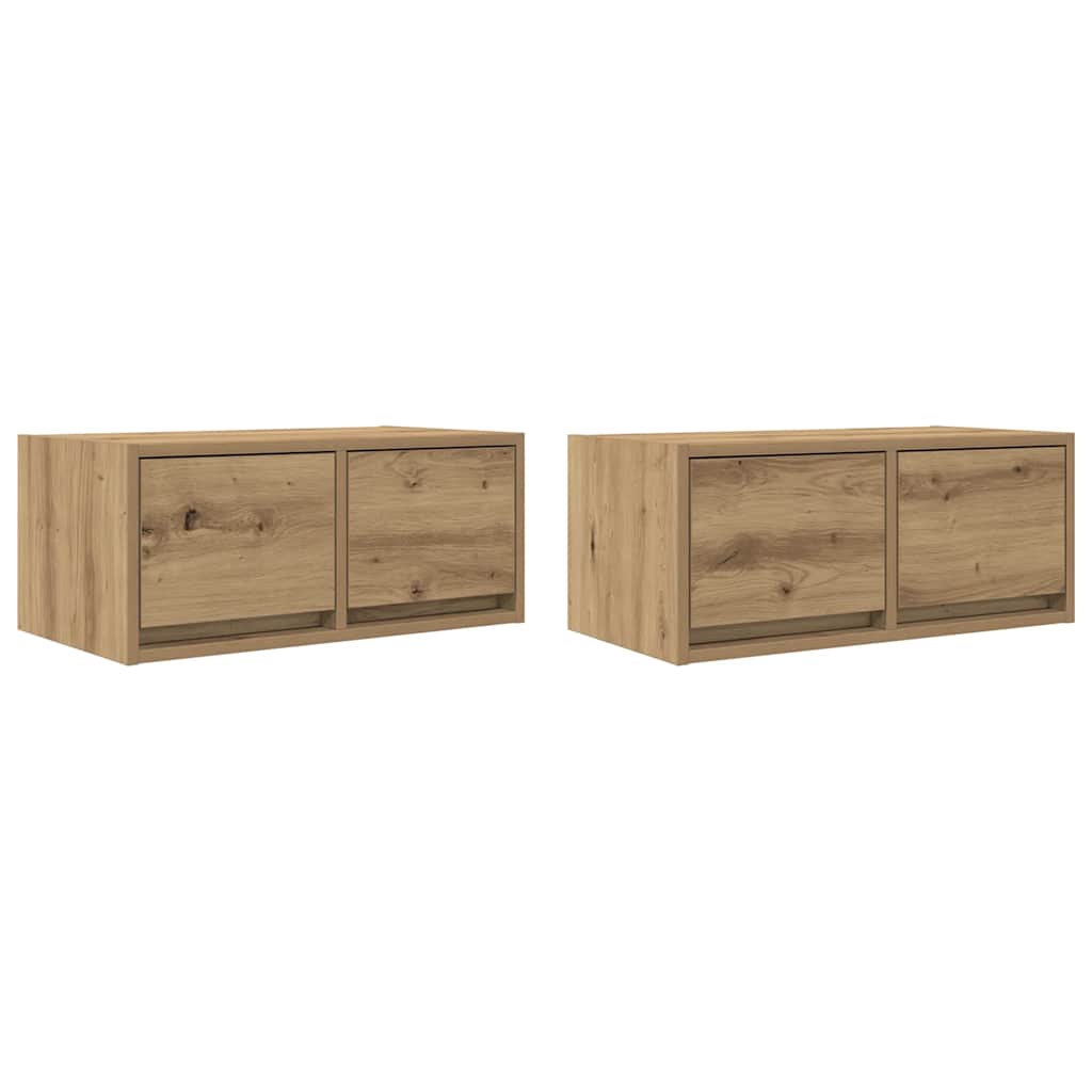Televizoriaus spintelės, 2vnt., artisano, 60x31x25,5cm, mediena