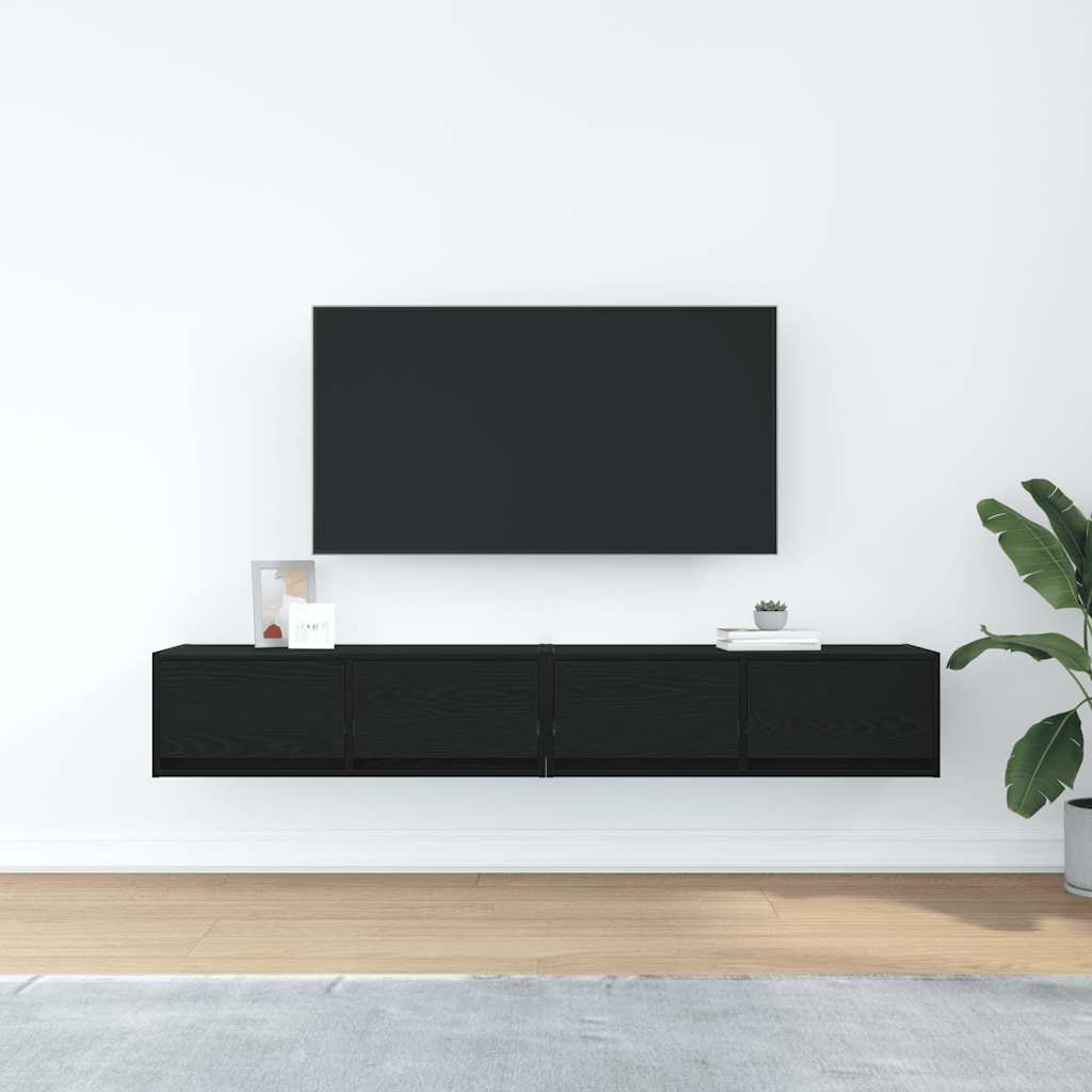 Televizoriaus spintelės, 2vnt., 80x31x25,5 cm, mediena