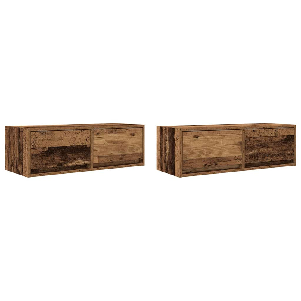 Televizoriaus spintelės, 2vnt., medienos, 80x31x25,5cm, mediena