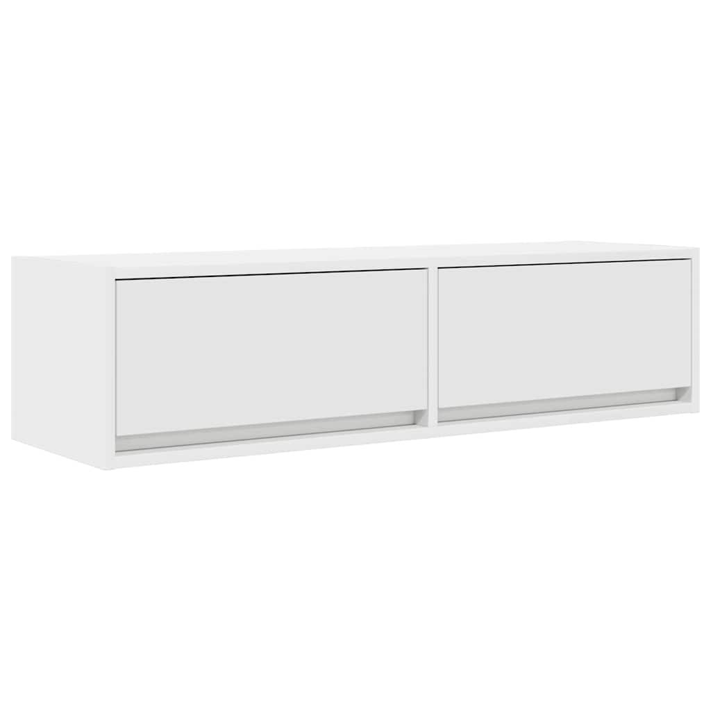 TV skapītis ar atvilktnēm Balts 100 x 31 x 25.5 cm