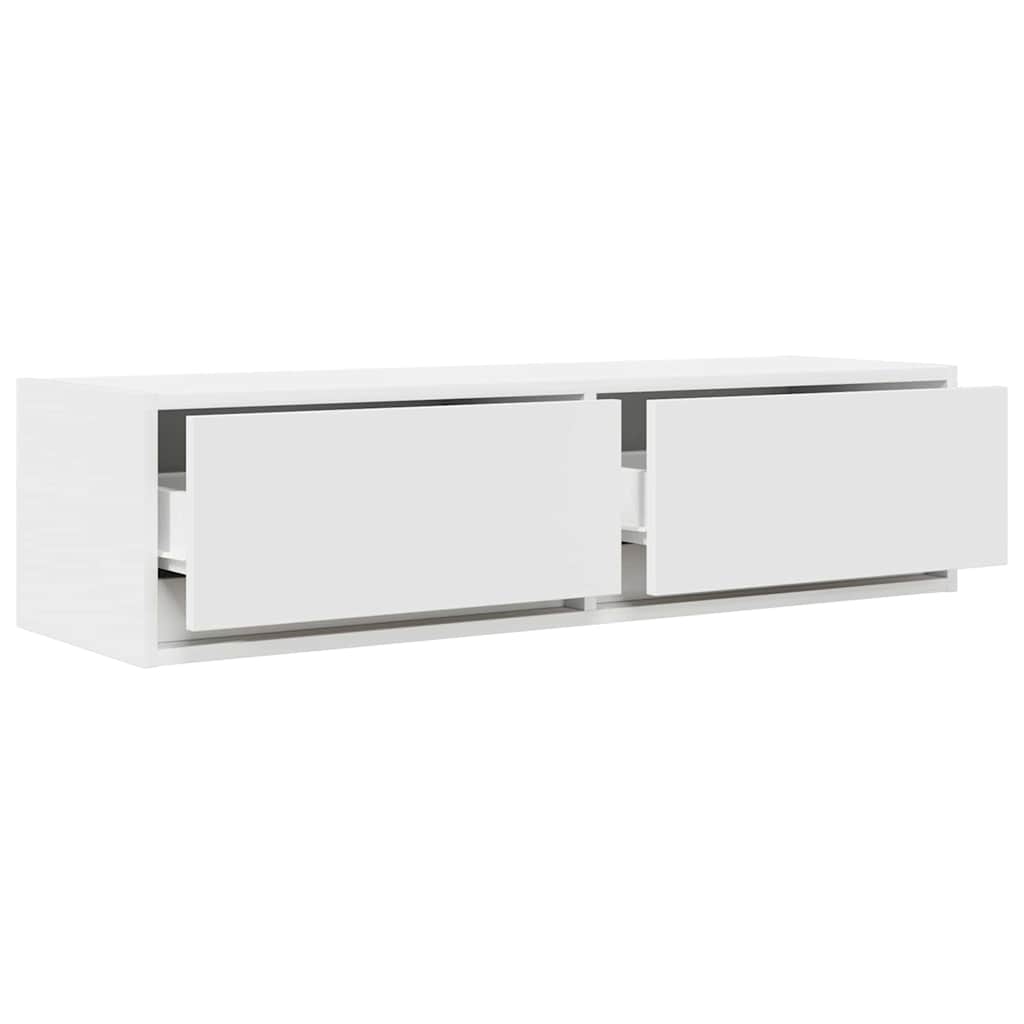 TV skapītis ar atvilktnēm Balts 100 x 31 x 25.5 cm