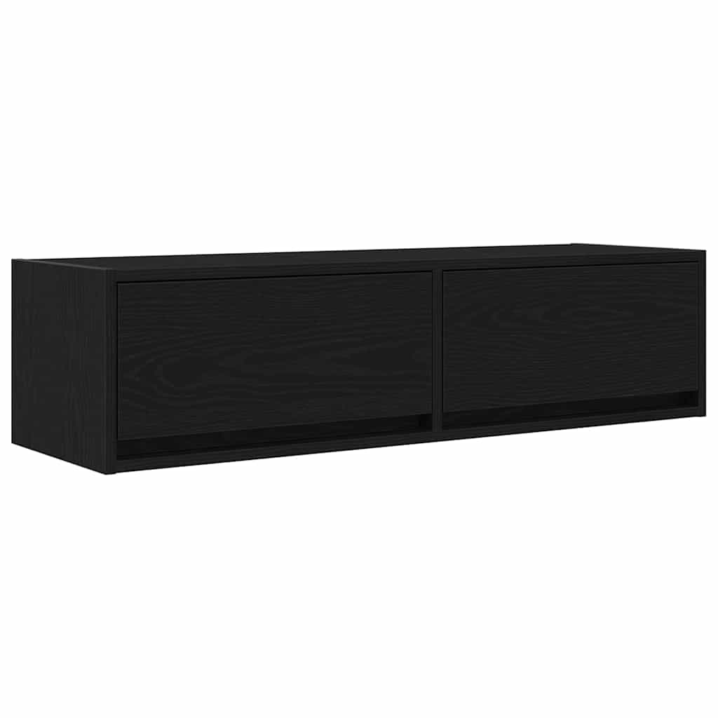 Televizoriaus spintelė juoda ąžuolo 100 x 31 x 25.5 cm
