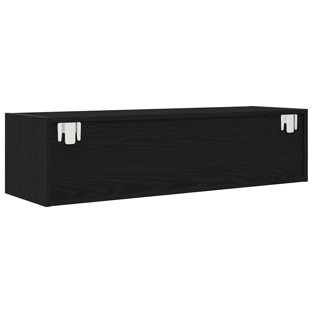 Televizoriaus spintelė juoda ąžuolo 100 x 31 x 25.5 cm