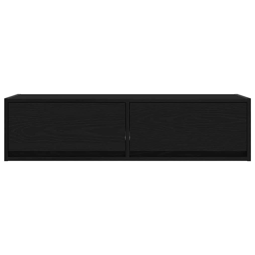 Televizoriaus spintelė juoda ąžuolo 100 x 31 x 25.5 cm