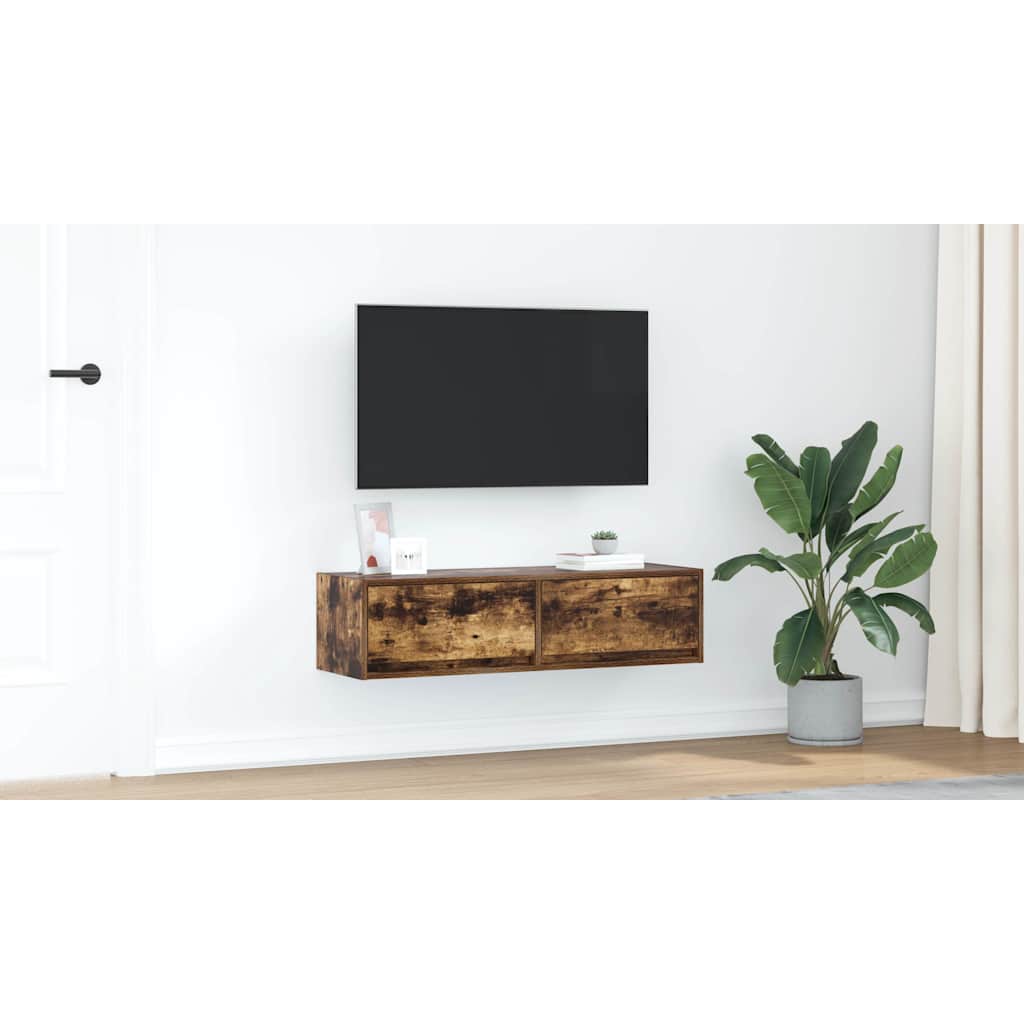 Televizoriaus spintelė Dūminio ąžuolo 100 x 31 x 25.5 cm