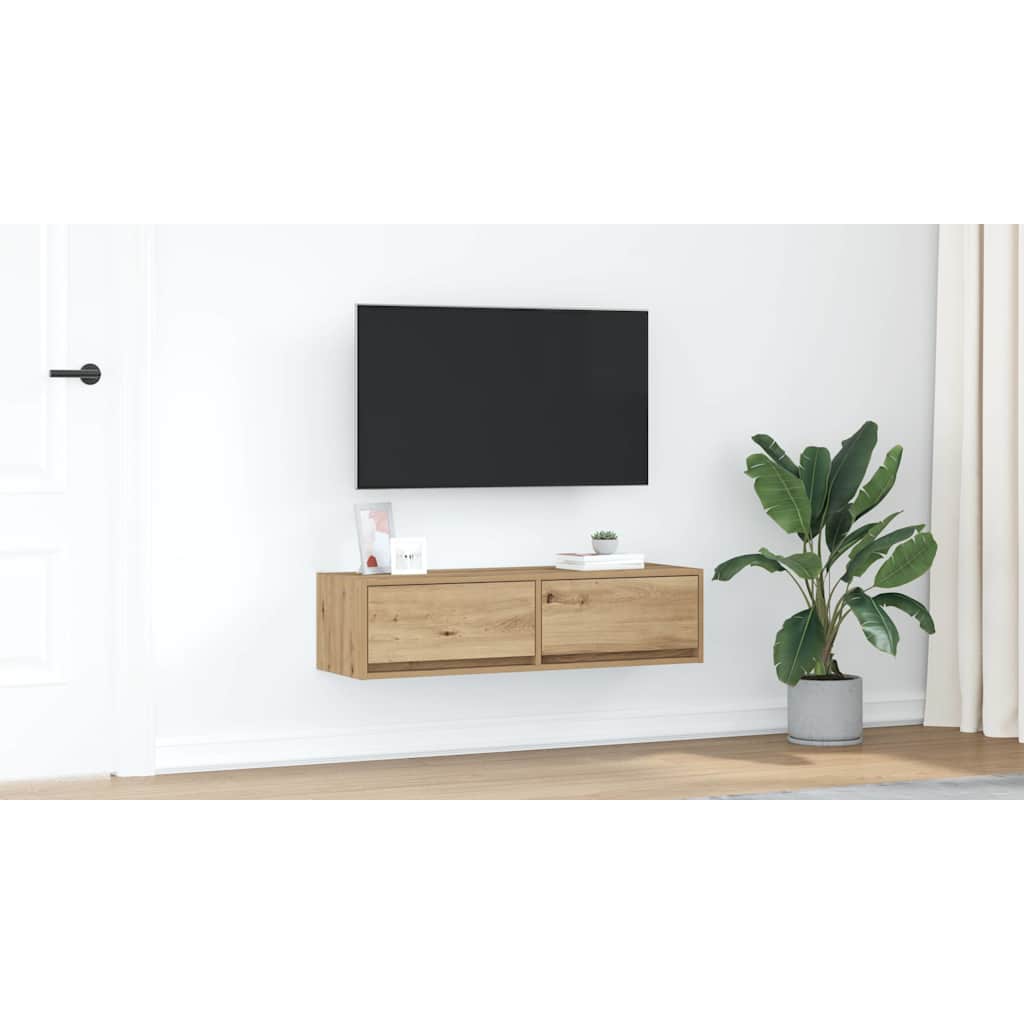 Televizoriaus spintelė artisano ąžuolo 100 x 31 x 25.5 cm
