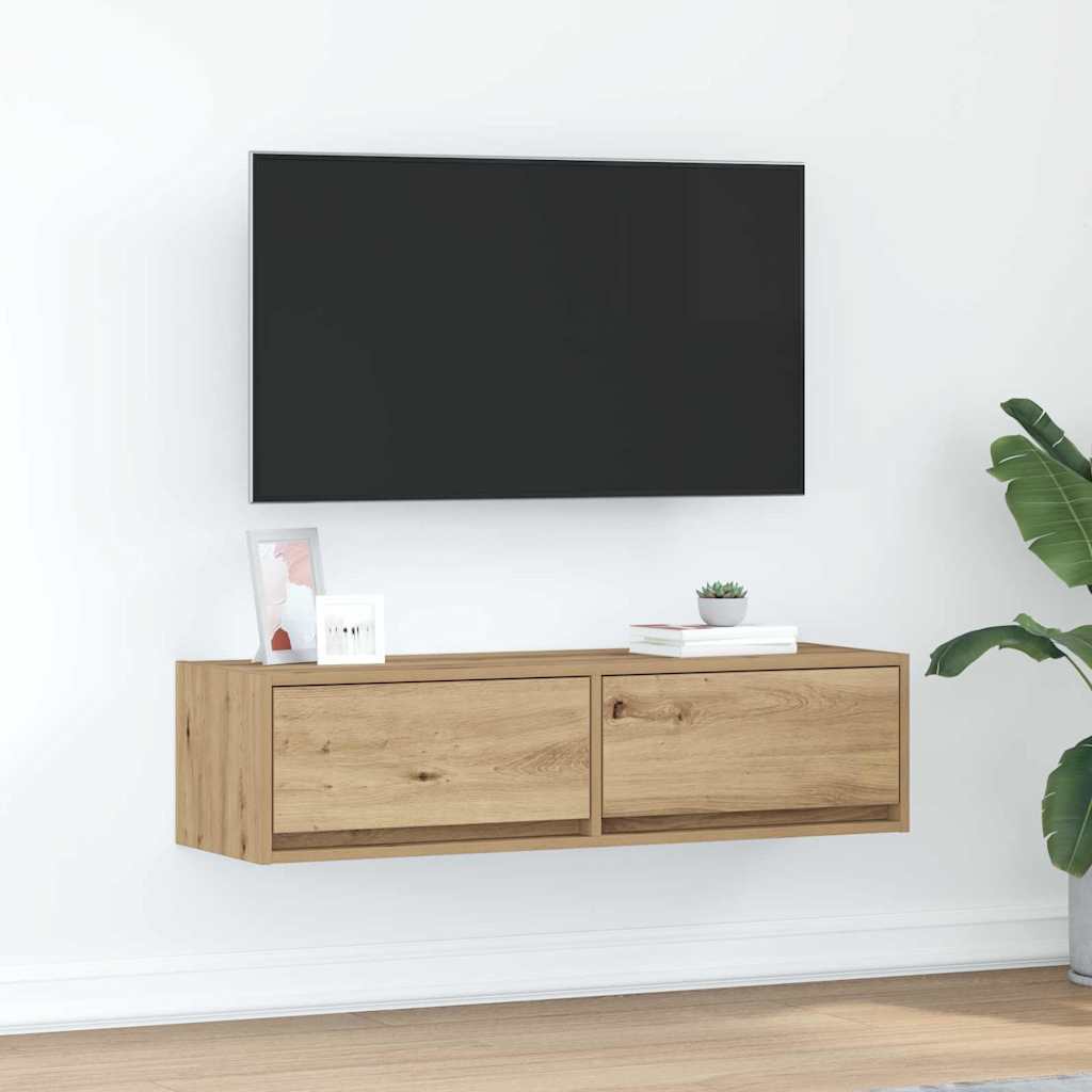 TV cabinet artisan oak 100 x 31 x 25.5 cm
