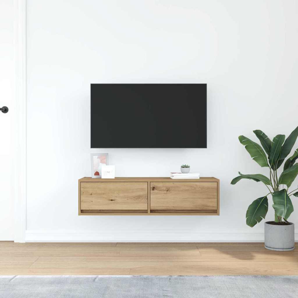 TV cabinet artisan oak 100 x 31 x 25.5 cm