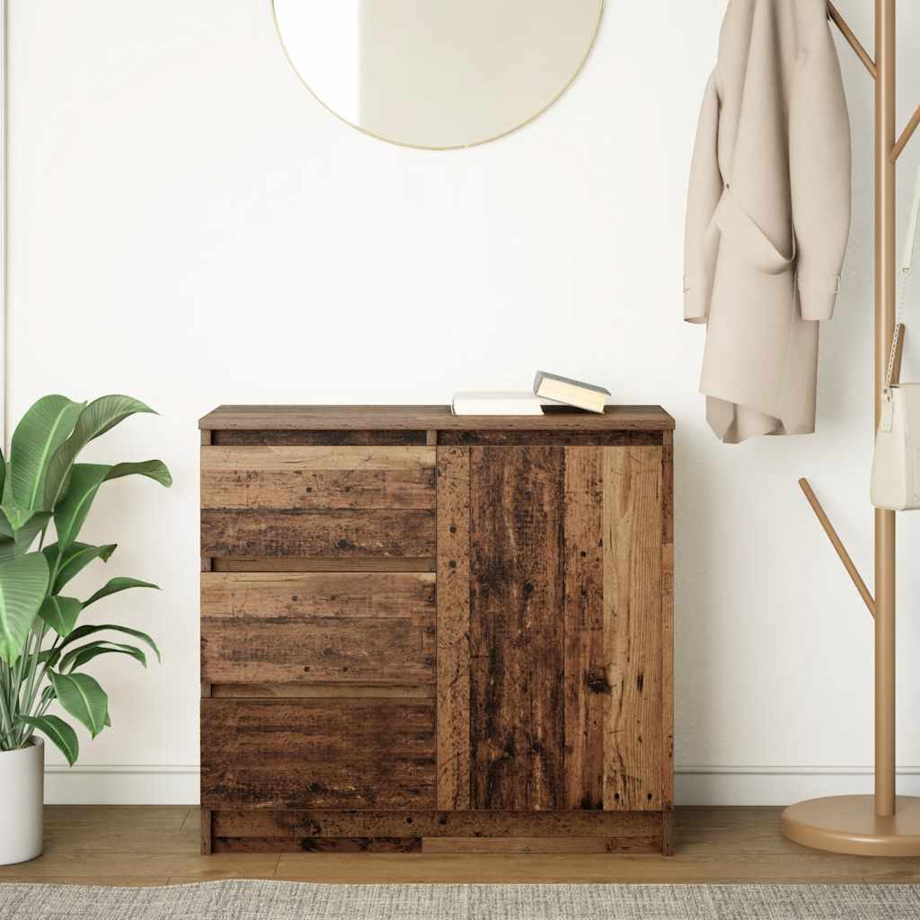 Side cabinet with drawer, 71x35x65 cm, wood