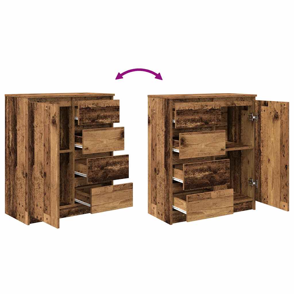 Sideboard with drawers, 71x35x84 cm, wood