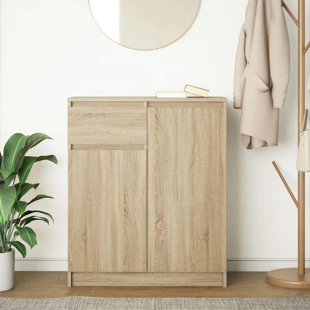 Side cabinet with drawer, 71x35x84 cm, wood