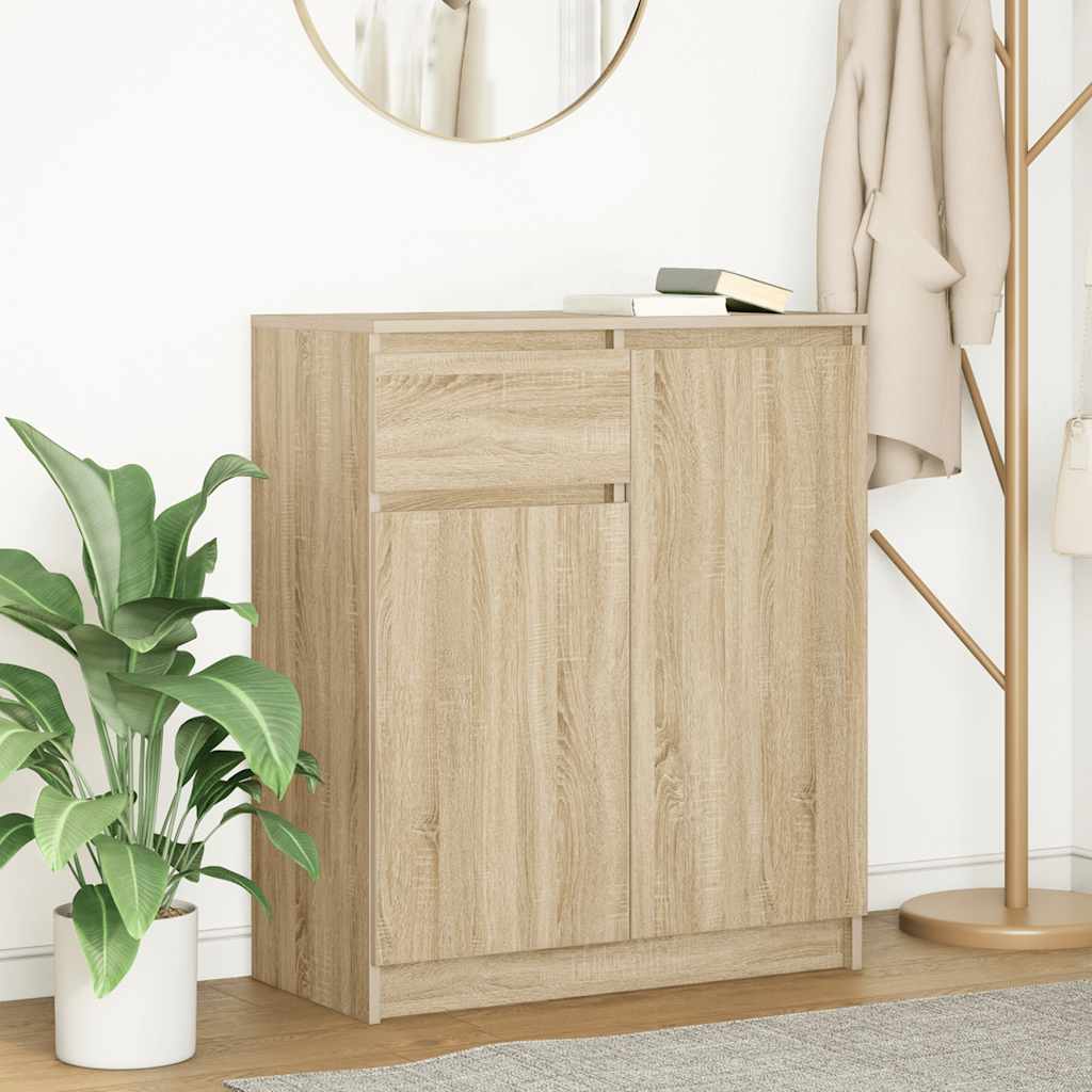 Side cabinet with drawer, 71x35x84 cm, wood