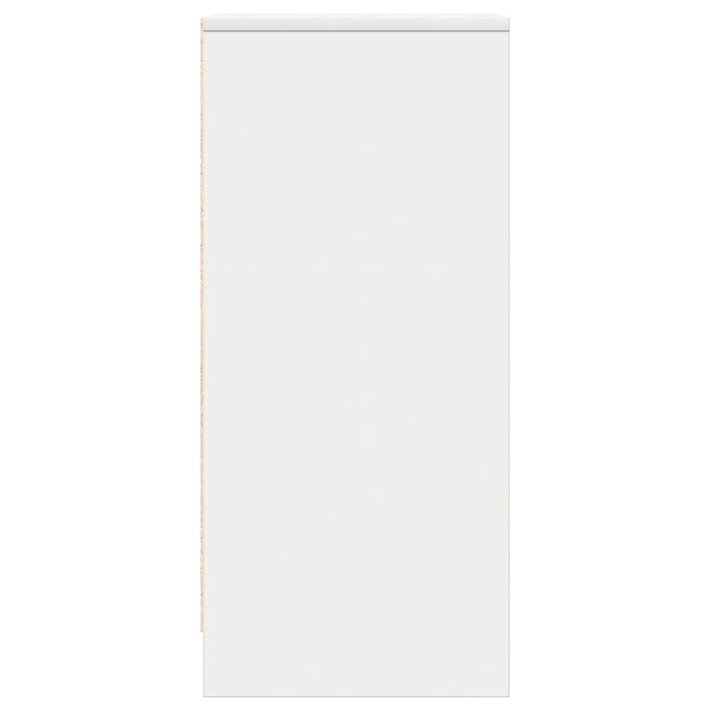 Sideboard, white, 29.5x34x76cm, engineered wood