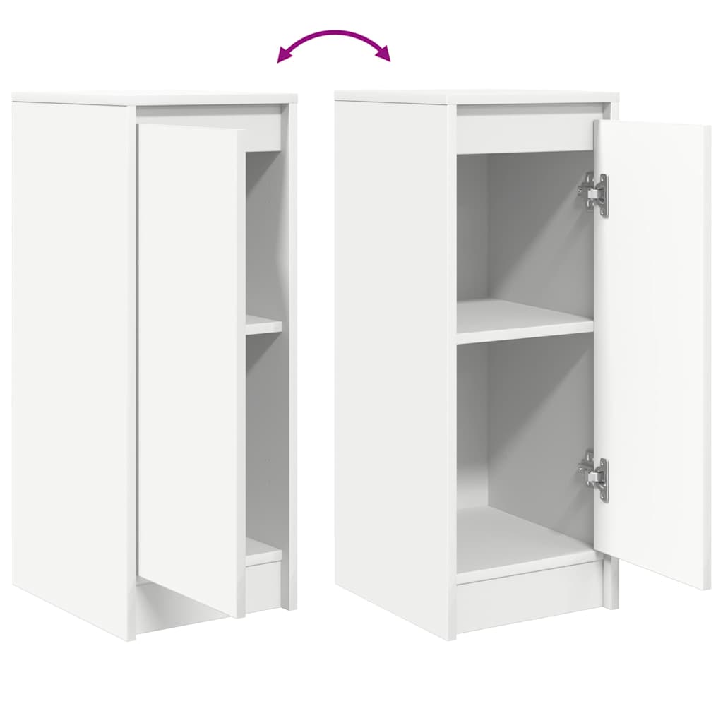 Sideboard, white, 29.5x34x76cm, engineered wood