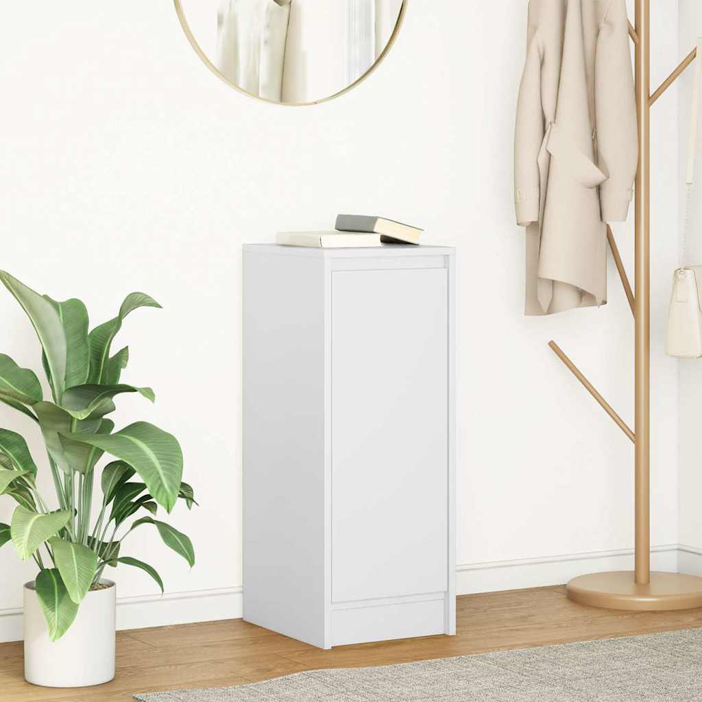 Sideboard, white, 29.5x34x76cm, engineered wood
