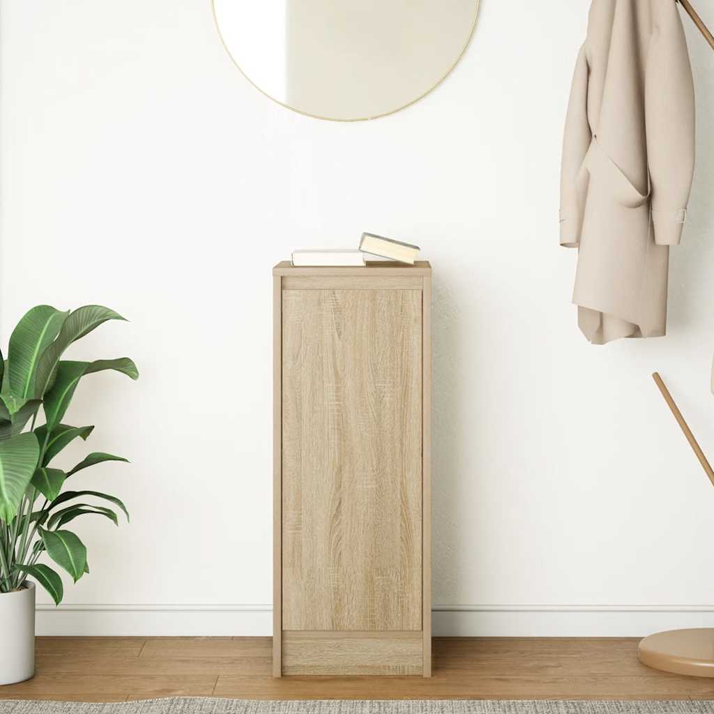 Side cabinet, oak, 29.5x34x76cm, engineered wood