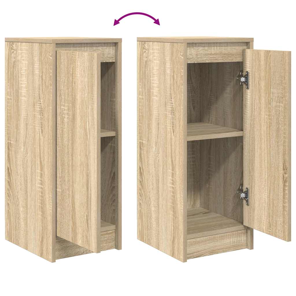 Side cabinet, oak, 29.5x34x76cm, engineered wood