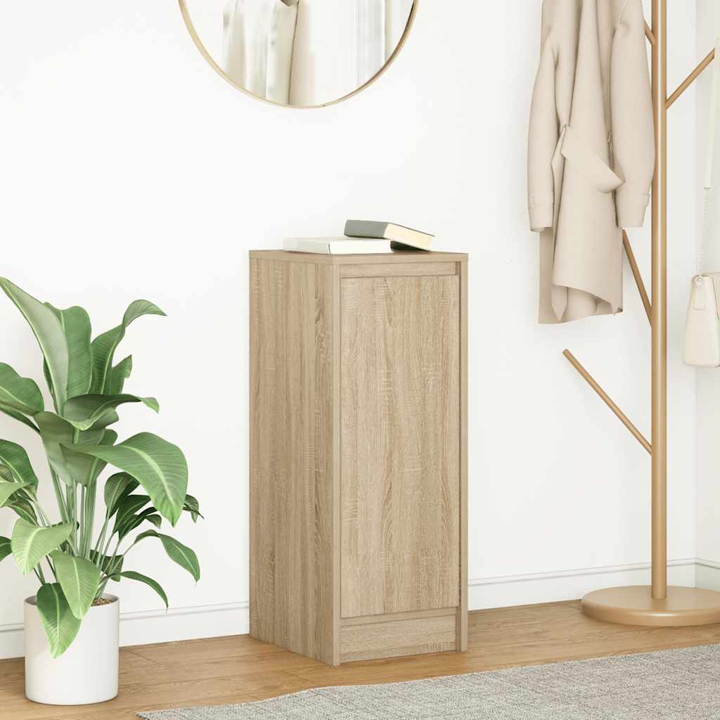 Side cabinet, oak, 29.5x34x76cm, engineered wood