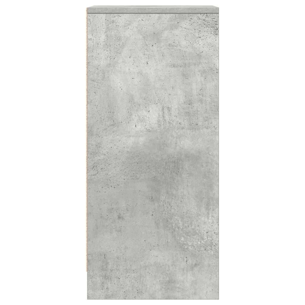 Sānu skapītis, betona pelēks, 29,5x34x76 cm, apstrādāta koksne