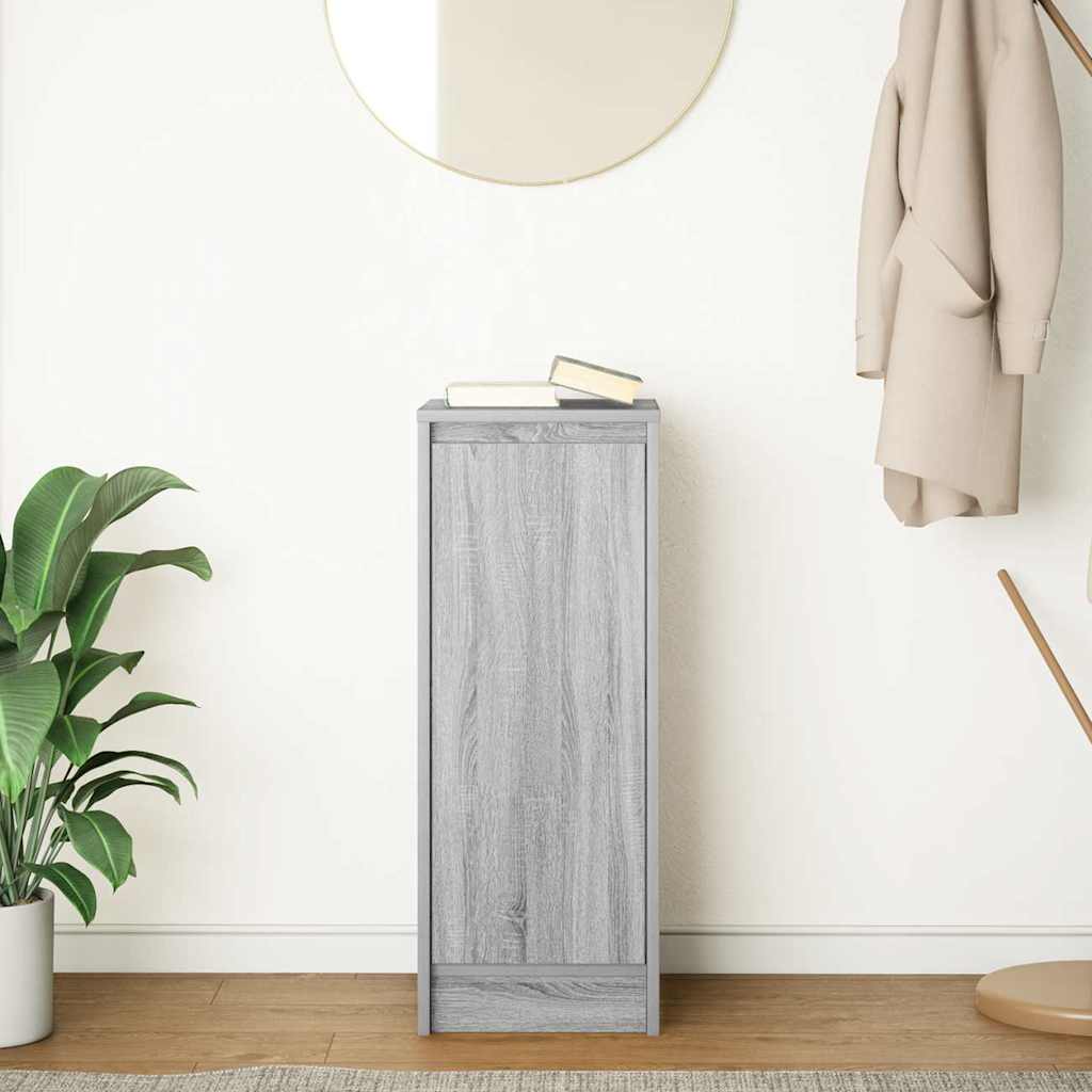 Side cabinet, grey oak, 29.5x34x76 cm, engineered wood