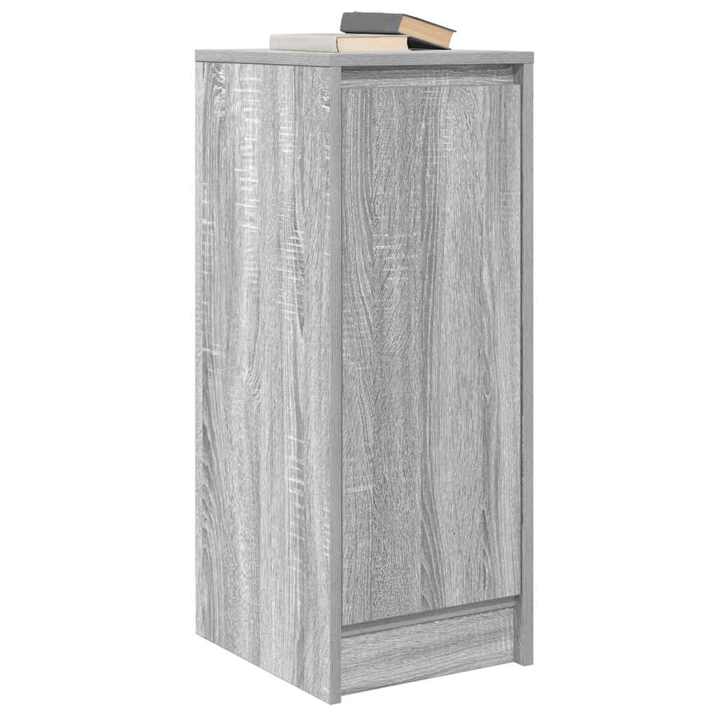 Side cabinet, grey oak, 29.5x34x76 cm, engineered wood