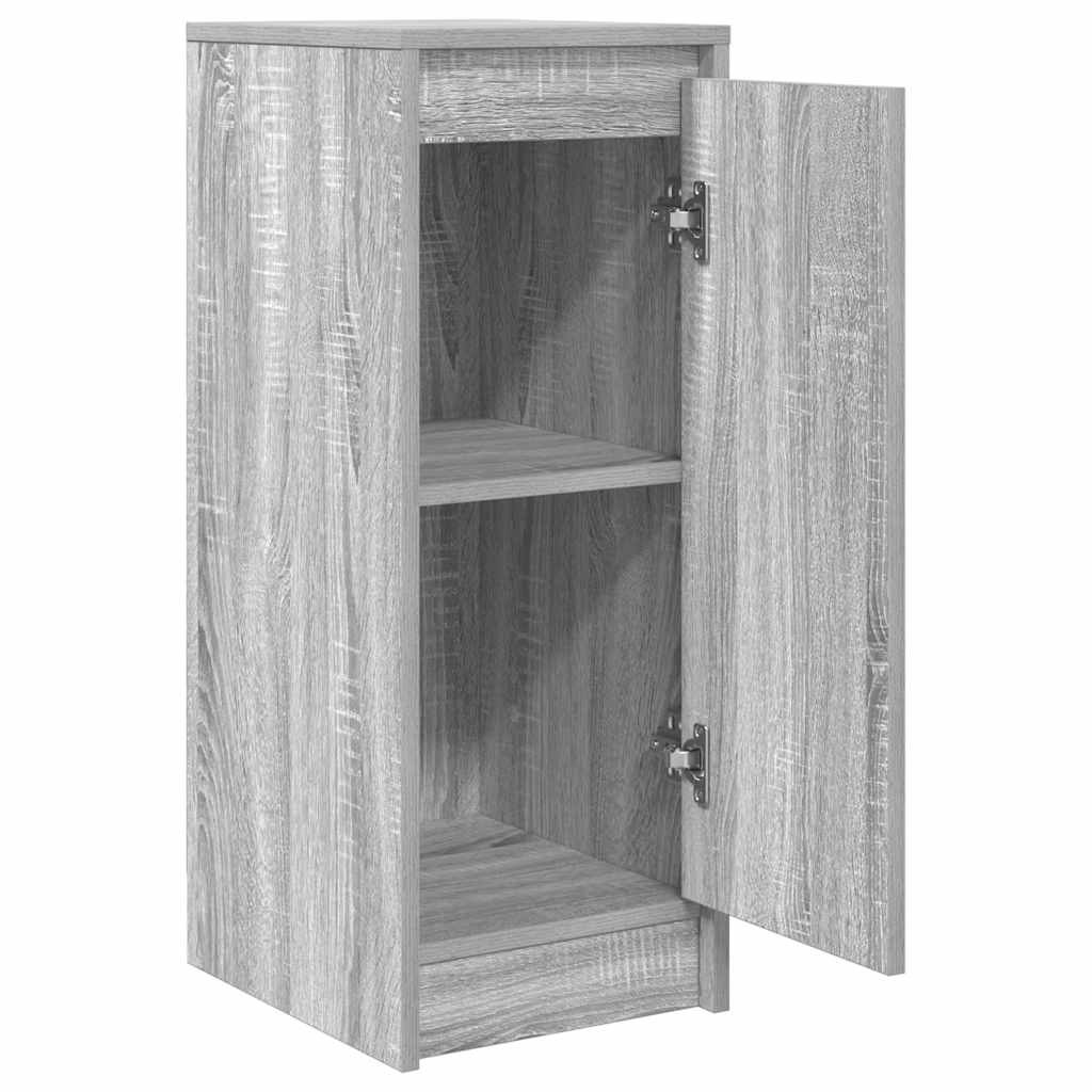 Side cabinet, grey oak, 29.5x34x76 cm, engineered wood