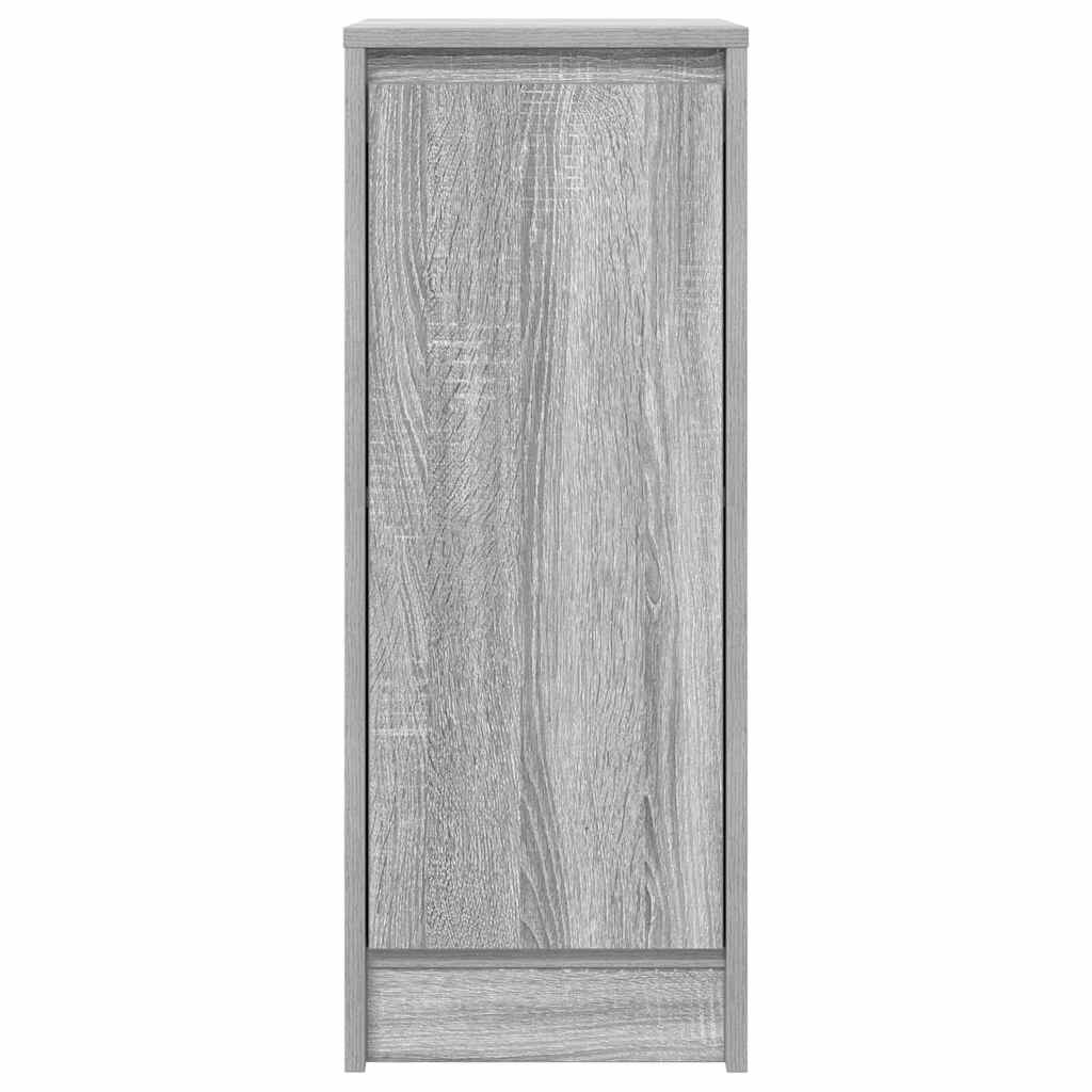 Side cabinet, grey oak, 29.5x34x76 cm, engineered wood