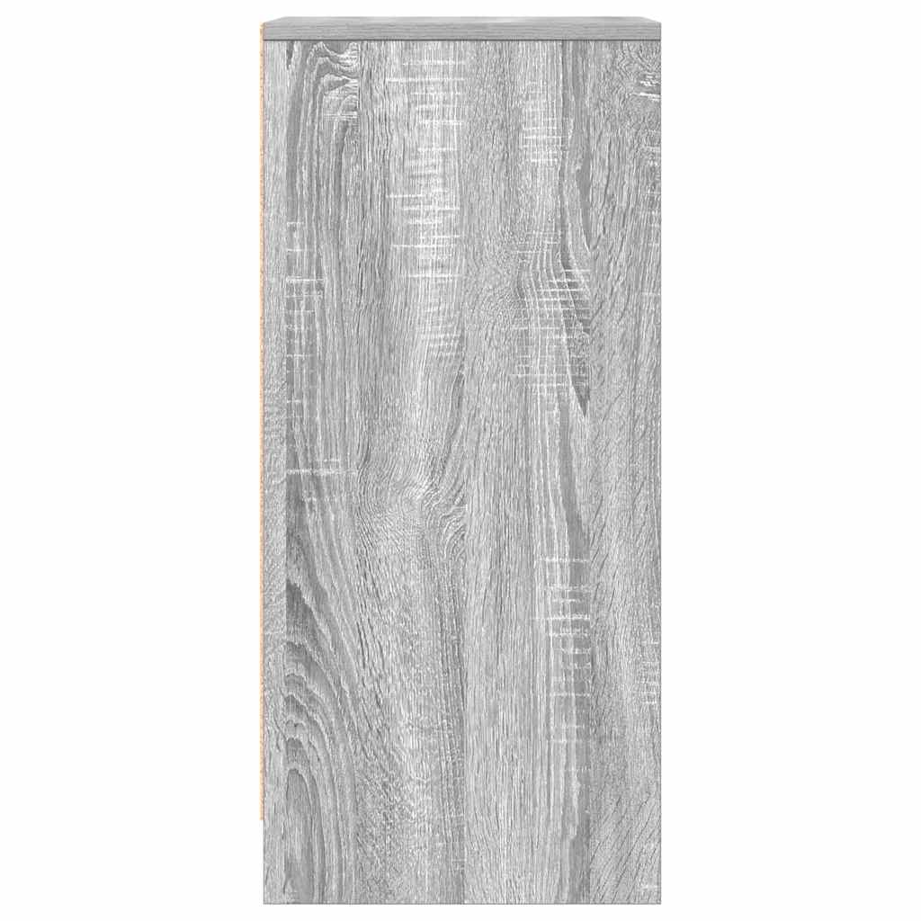 Side cabinet, grey oak, 29.5x34x76 cm, engineered wood