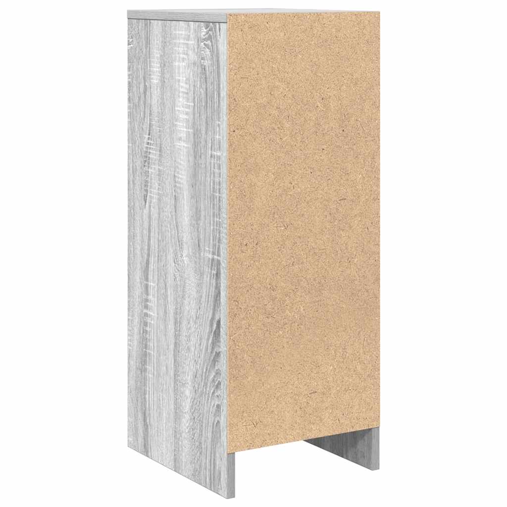 Side cabinet, grey oak, 29.5x34x76 cm, engineered wood
