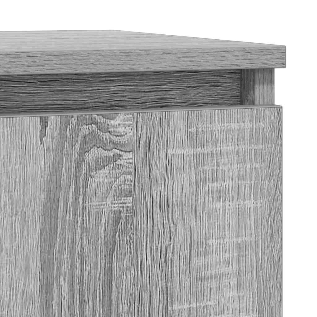 Side cabinet, grey oak, 29.5x34x76 cm, engineered wood