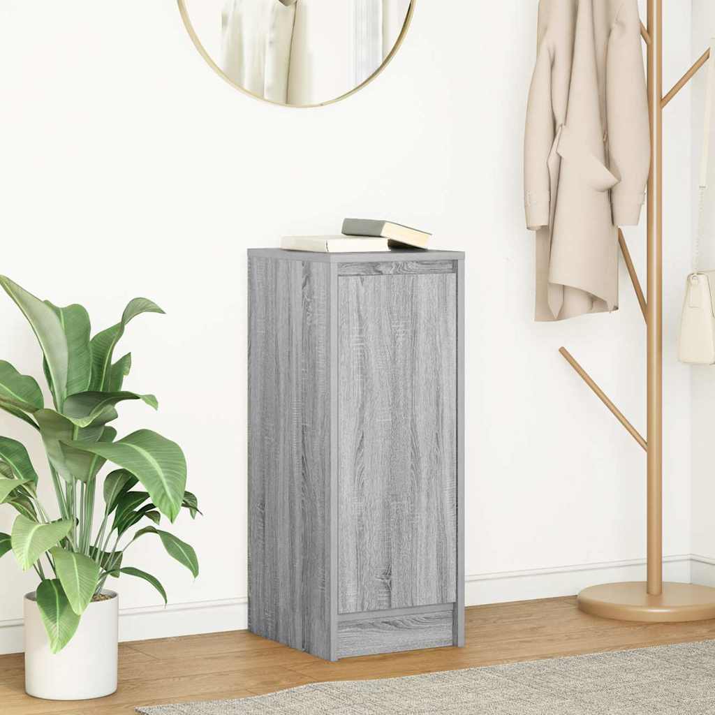 Side cabinet, grey oak, 29.5x34x76 cm, engineered wood