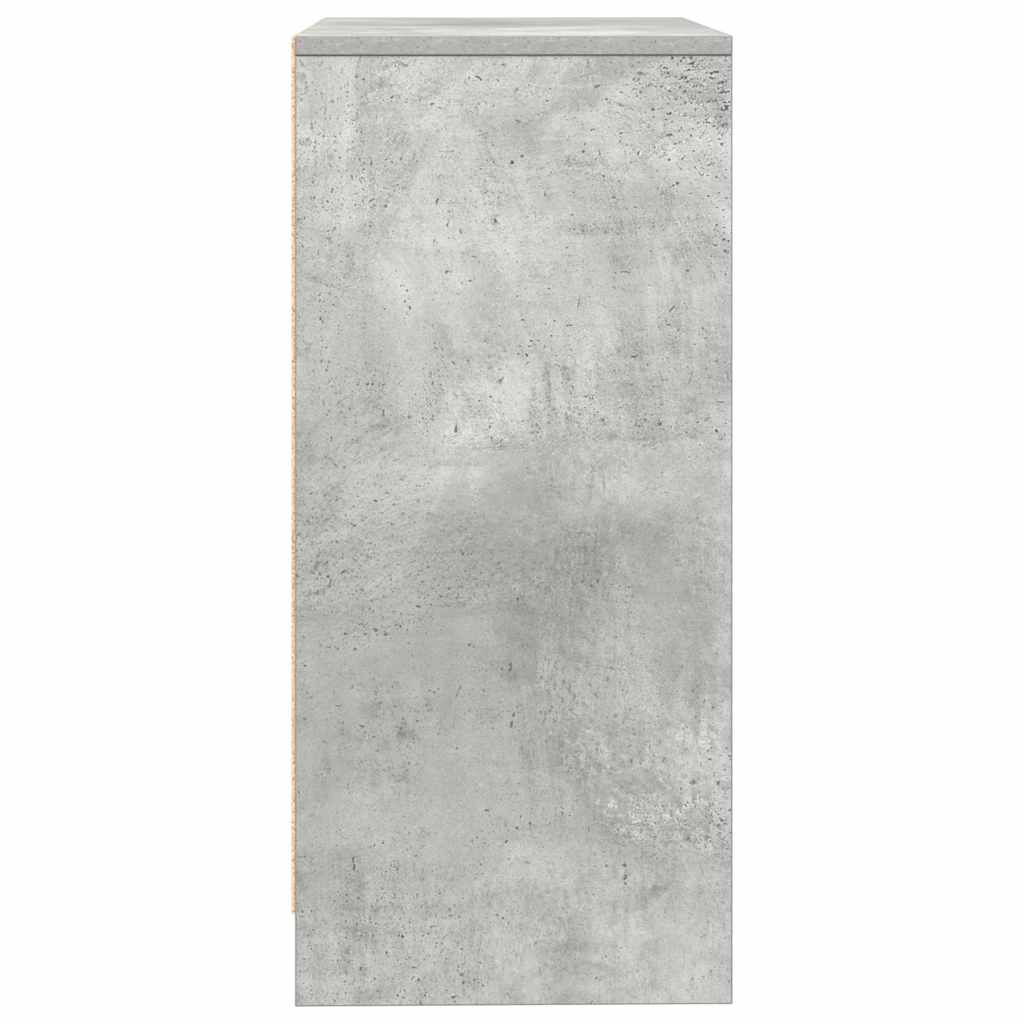 Sideboard, concrete gray, 57x34x76 cm, engineered wood