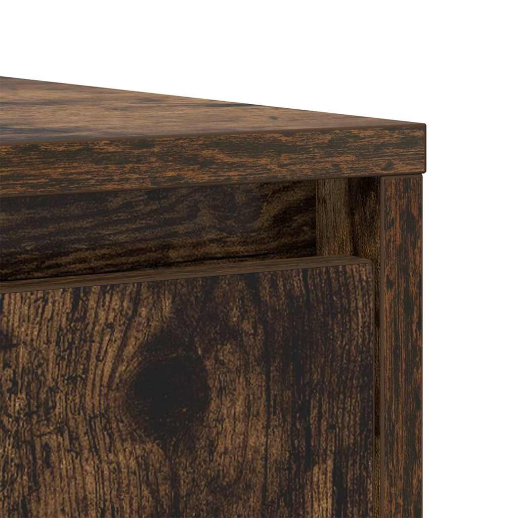 Sideboard, smoked oak, 85x34x76 cm, engineered wood