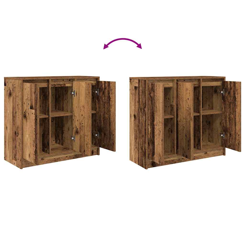 Sānu skapītis, koks, 85x34x76 cm, apstrādāts koks