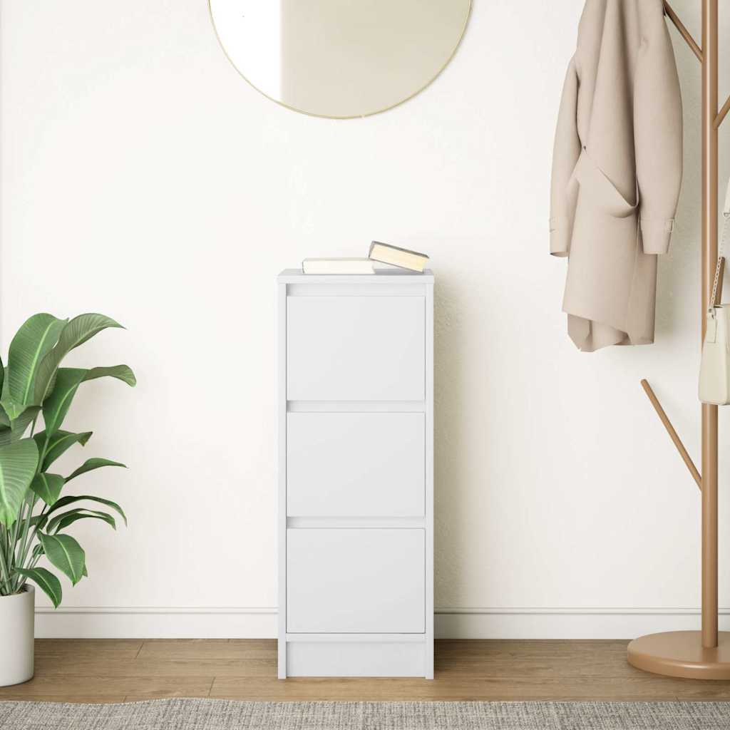 Sideboard, white, 29.5x34x76cm, engineered wood