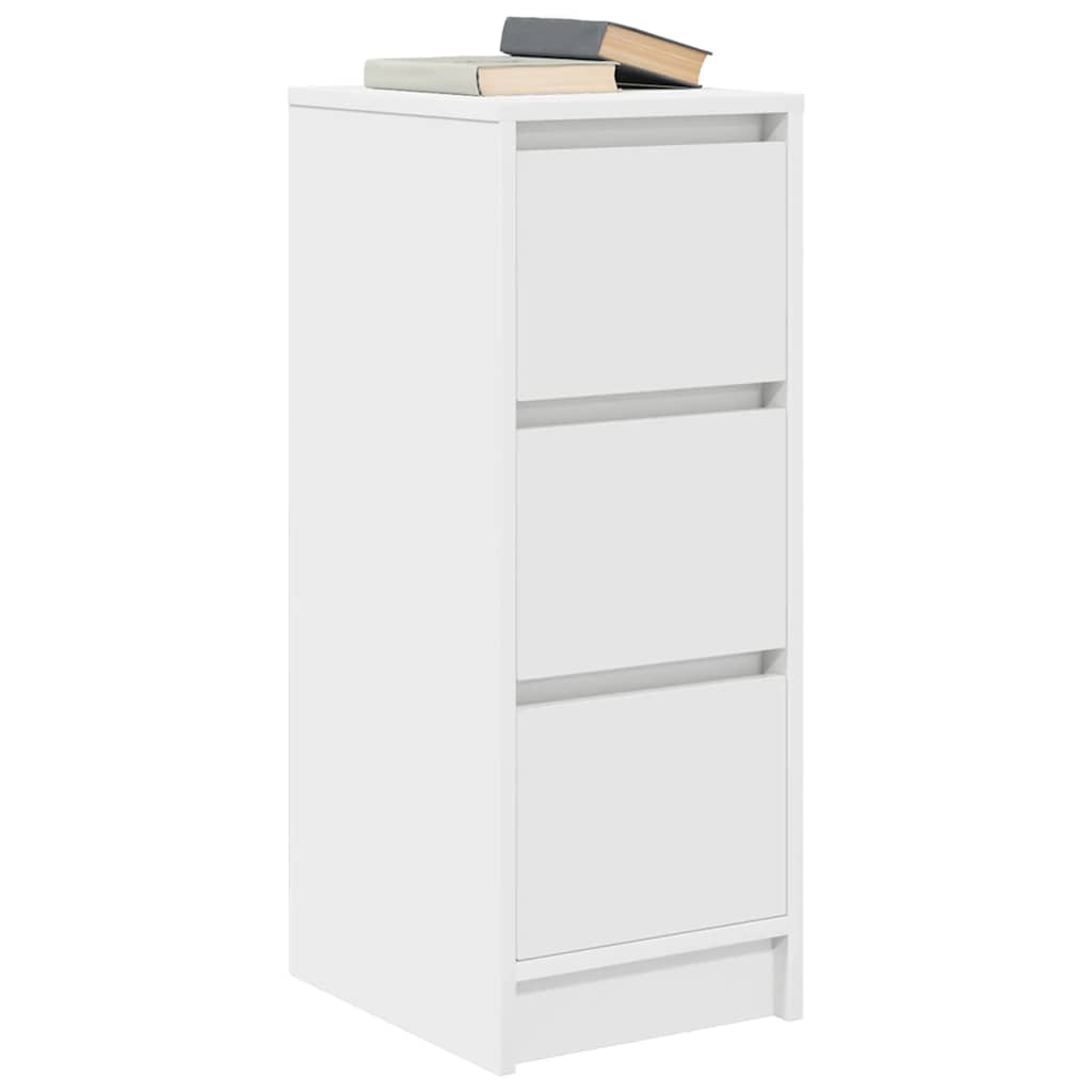 Sideboard, white, 29.5x34x76cm, engineered wood