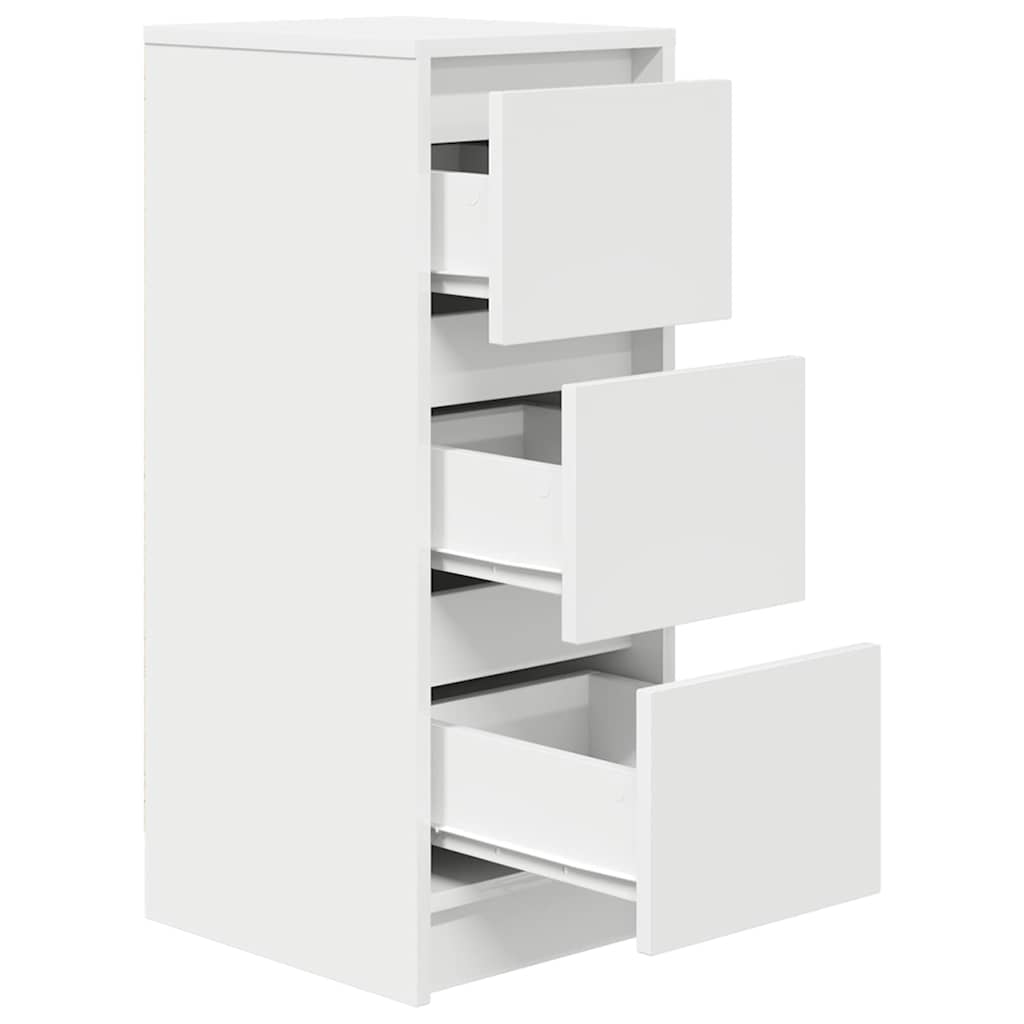 Sideboard, white, 29.5x34x76cm, engineered wood