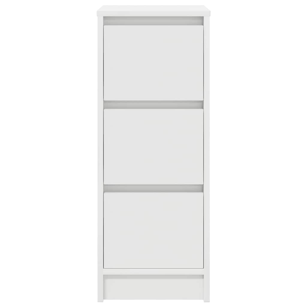 Sideboard, white, 29.5x34x76cm, engineered wood