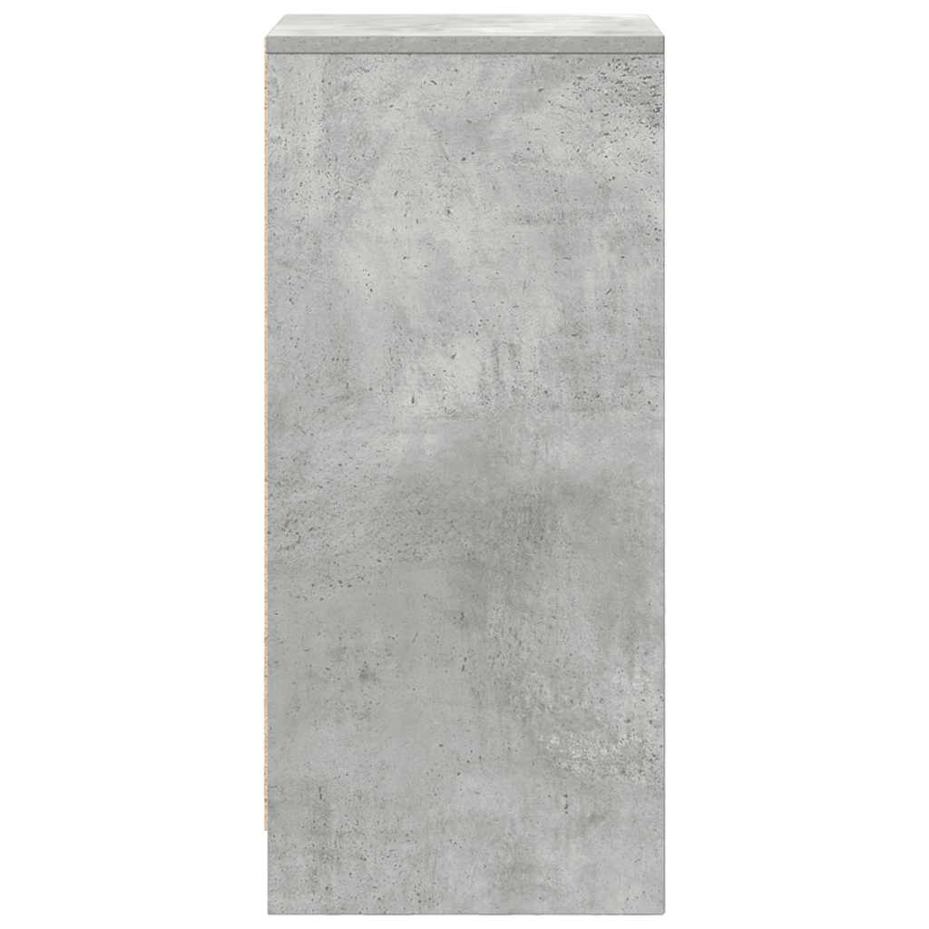 Šoninė spintelė, betono pilka, 29,5x34x76 cm, apdirbta mediena