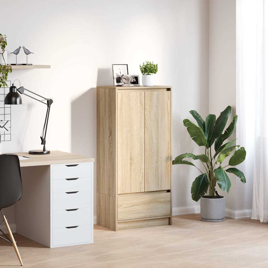 TV cabinet with drawer, 55.5x34x119.5 cm, wood