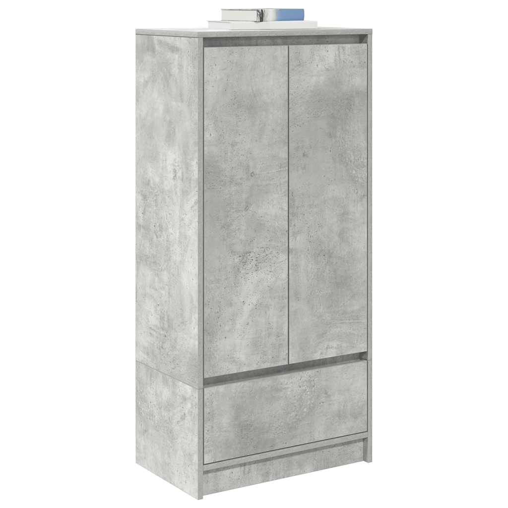 TV spintelė su stalčiumi, betono pilka 55,5x34x119,5 cm mediena