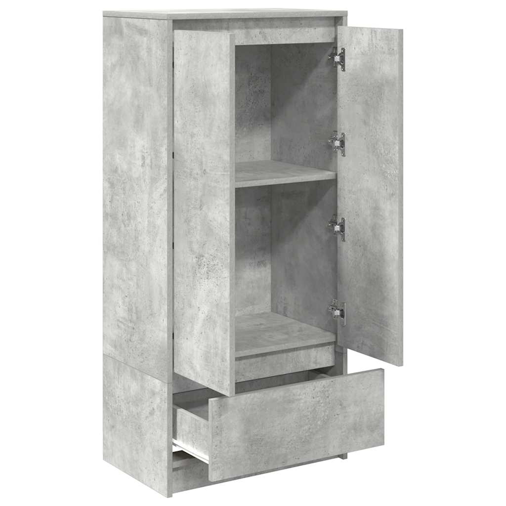 TV spintelė su stalčiumi, betono pilka 55,5x34x119,5 cm mediena