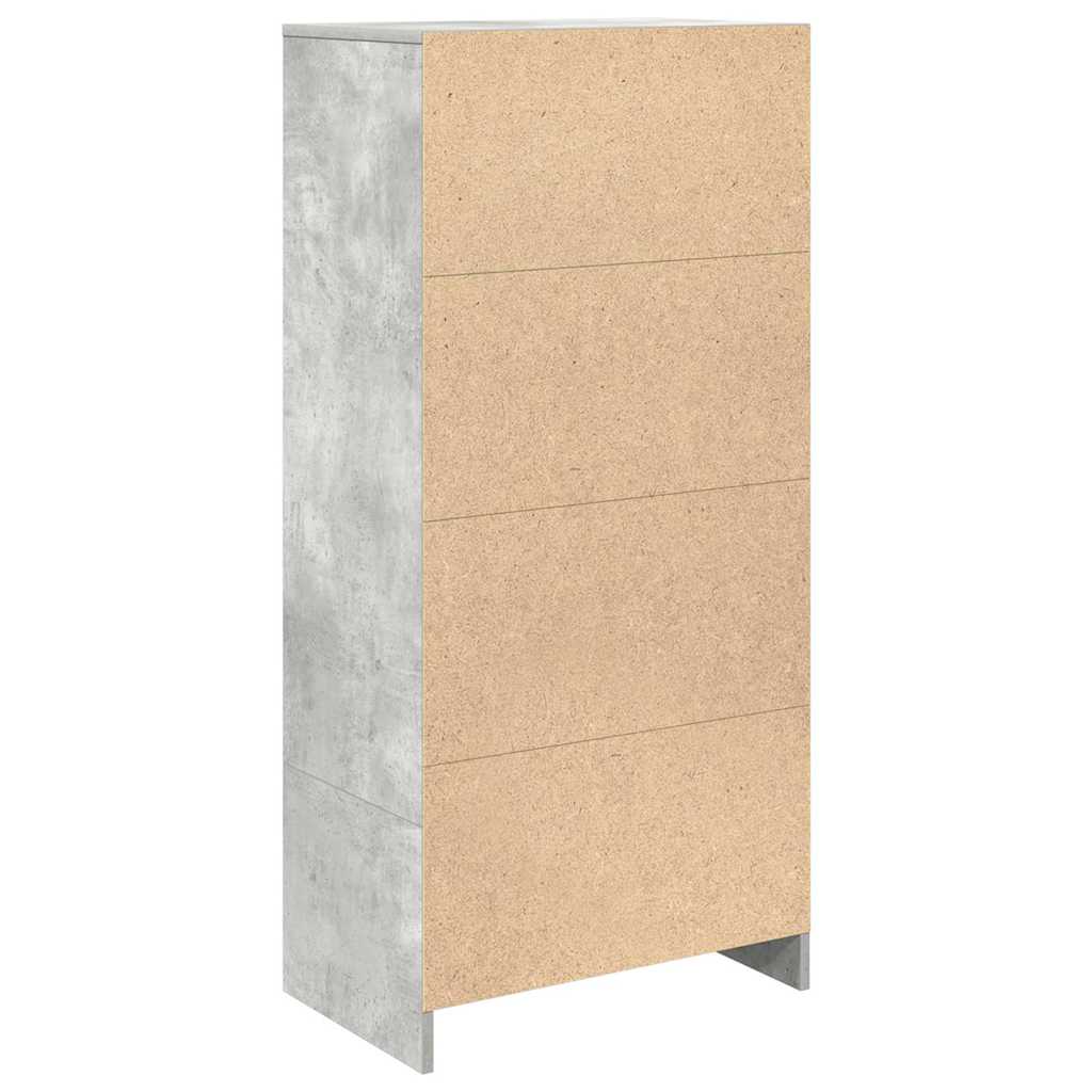 TV spintelė su stalčiumi, betono pilka 55,5x34x119,5 cm mediena
