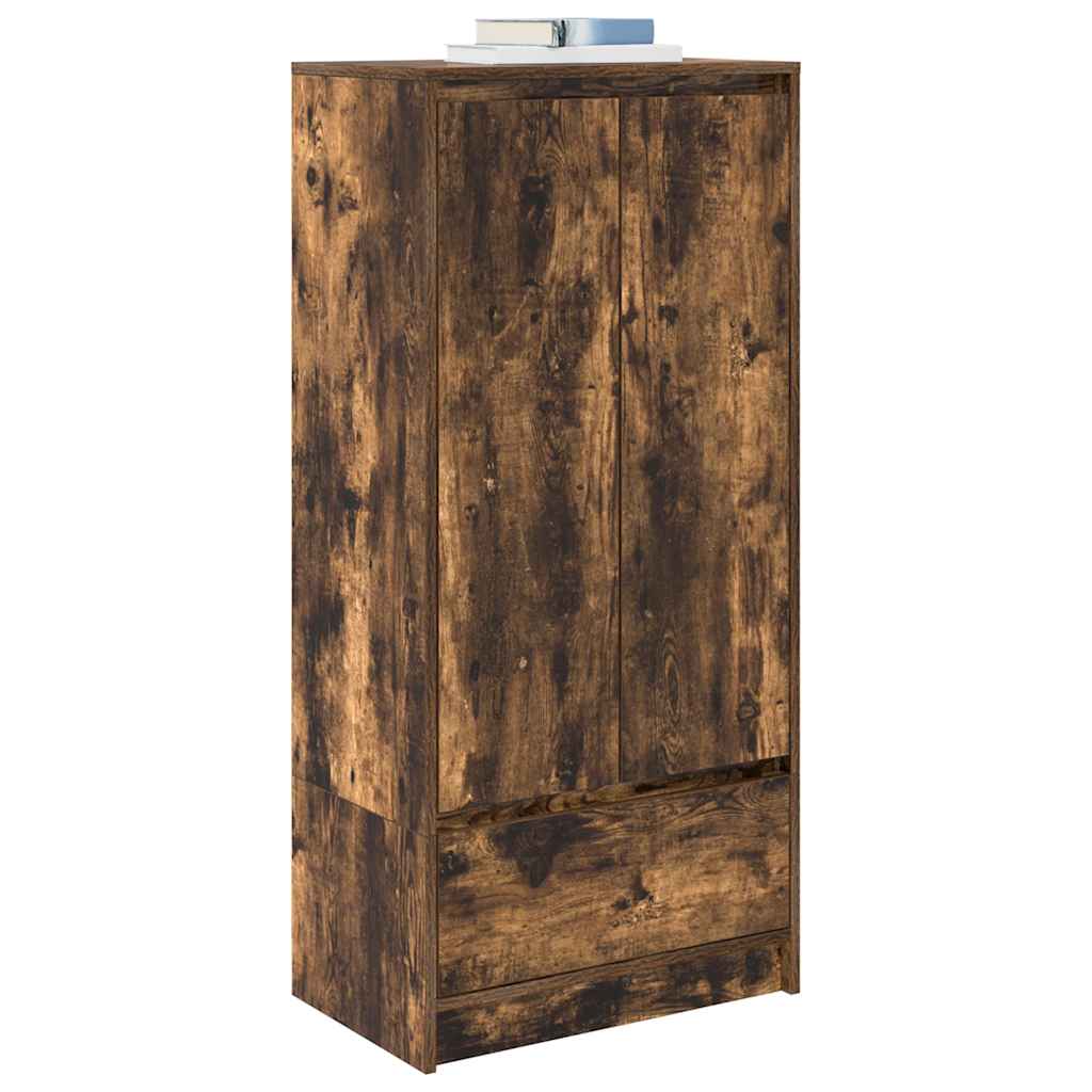 Spintelė su 2 stalčiais rūkytas ąžuolas 55,5x34x119,5cm mediena