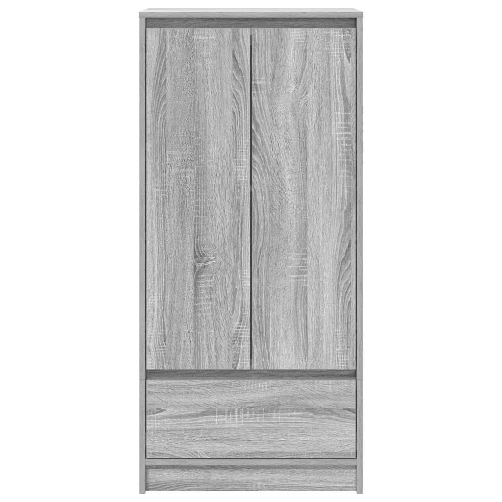 Spintelė su 2 stalčiais, pilka sonoma, 55,5x34x119,5 cm mediena
