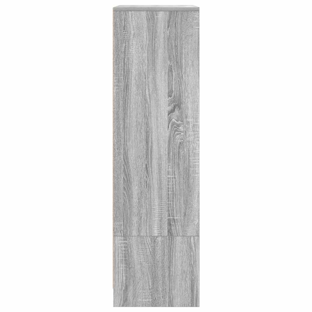 Spintelė su 2 stalčiais, pilka sonoma, 55,5x34x119,5 cm mediena
