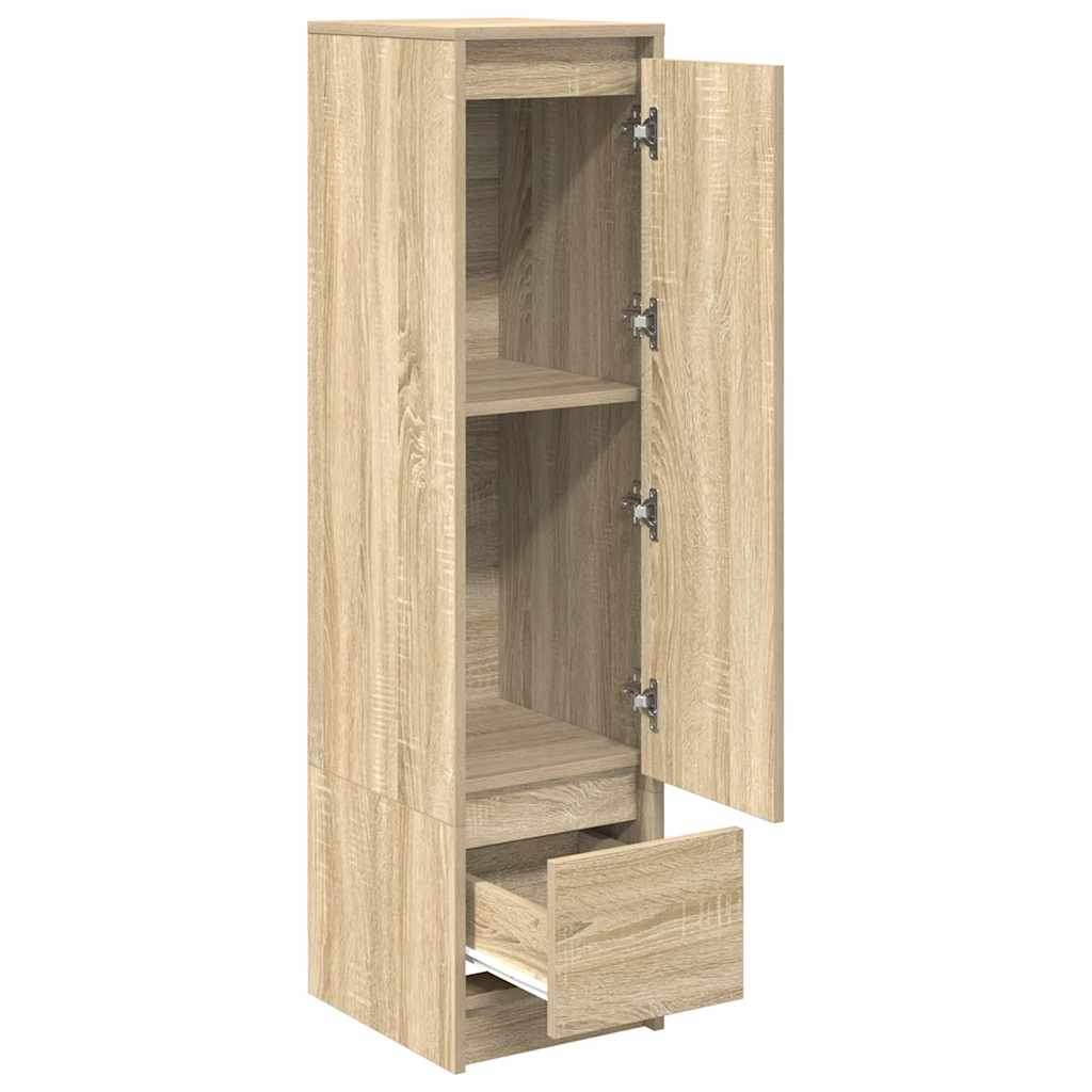 Kumode, ozolkoka krāsa sonoma, 29,5x34x119,5 cm, apstrādāta koksne