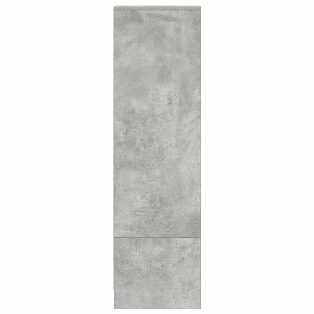 Chest of Drawers, concrete grey 29.5x34x119.5 cm engineered wood