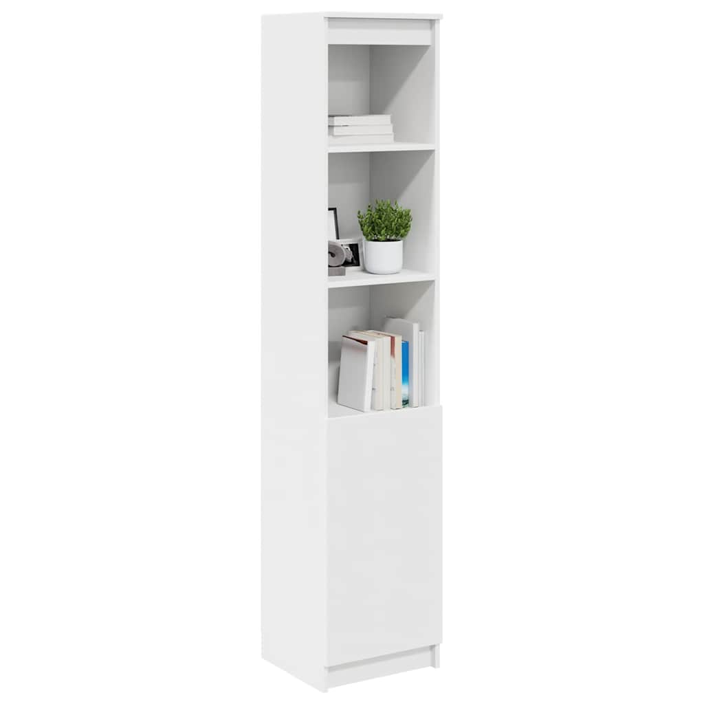 Chest of drawers, white, 37.5x35x180 cm engineered wood