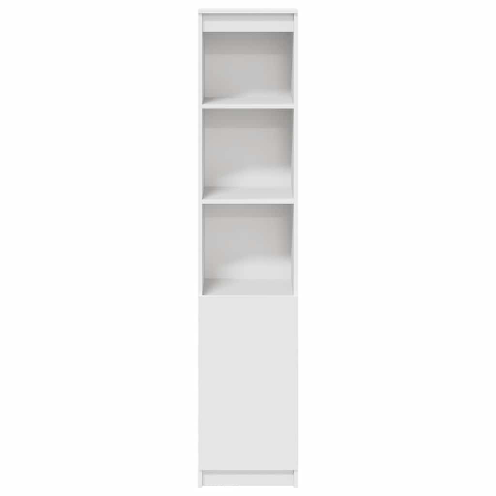 Chest of drawers, white, 37.5x35x180 cm engineered wood